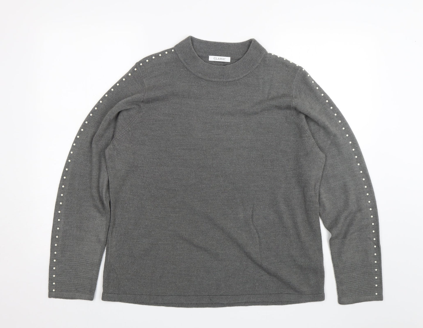 M&S Womens Grey   Pullover Jumper Size 18
