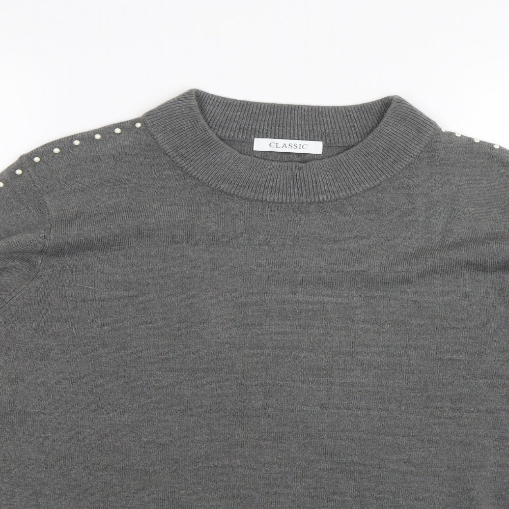 M&S Womens Grey   Pullover Jumper Size 18