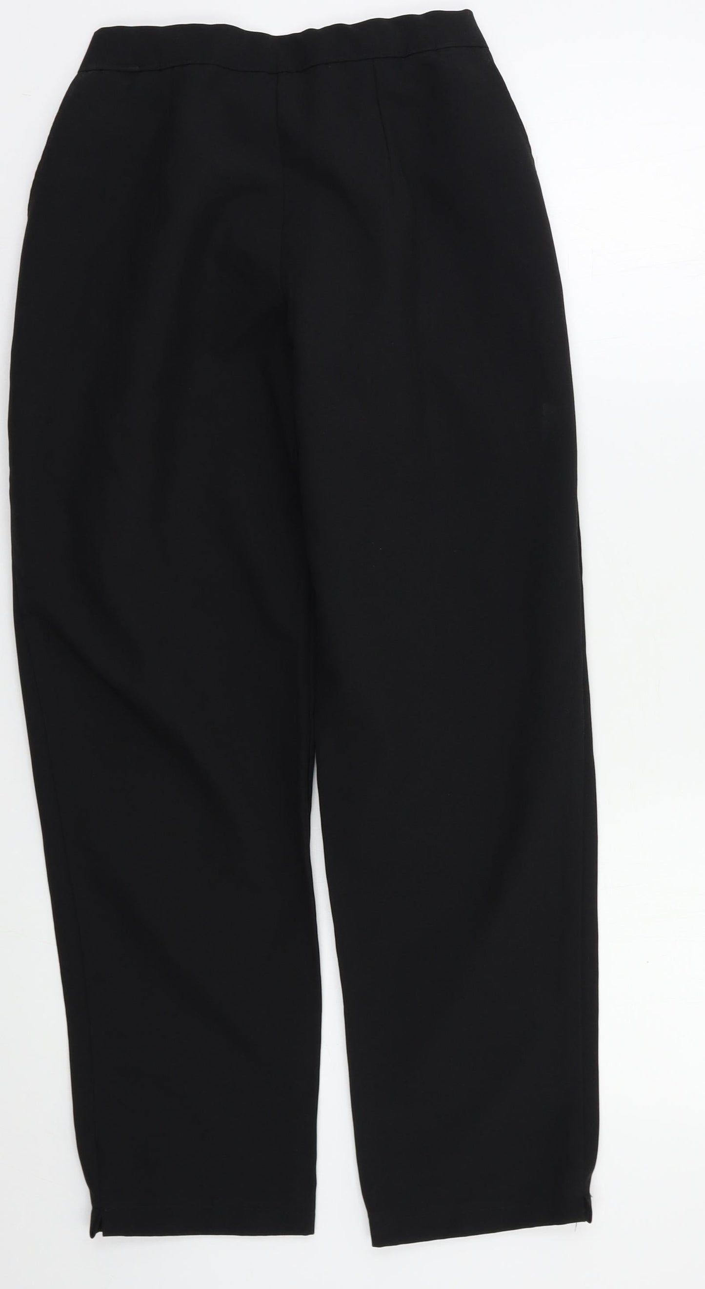 Preworn Womens Black   Trousers  Size 12 L27 in