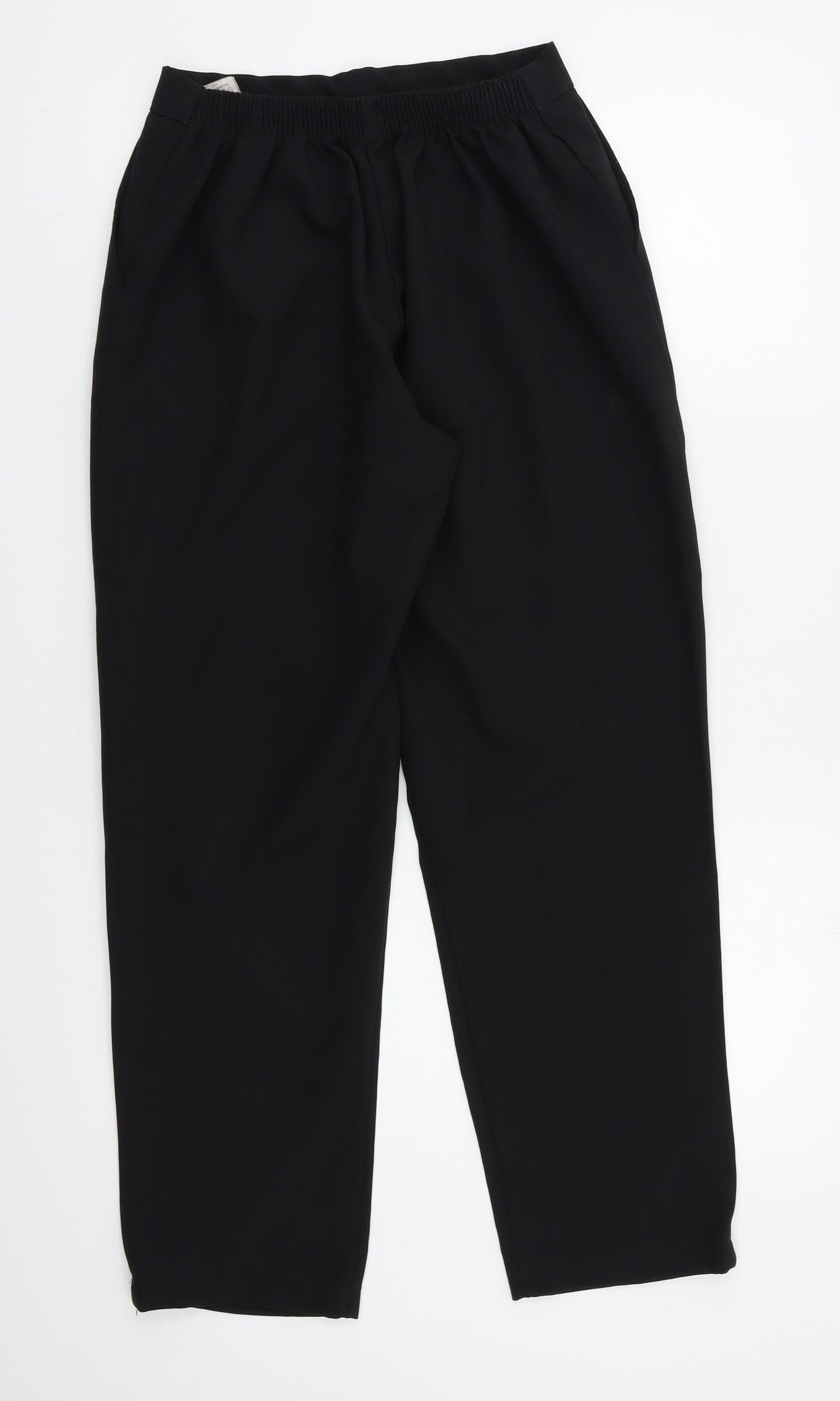 Preworn Womens Black   Trousers  Size 12 L27 in