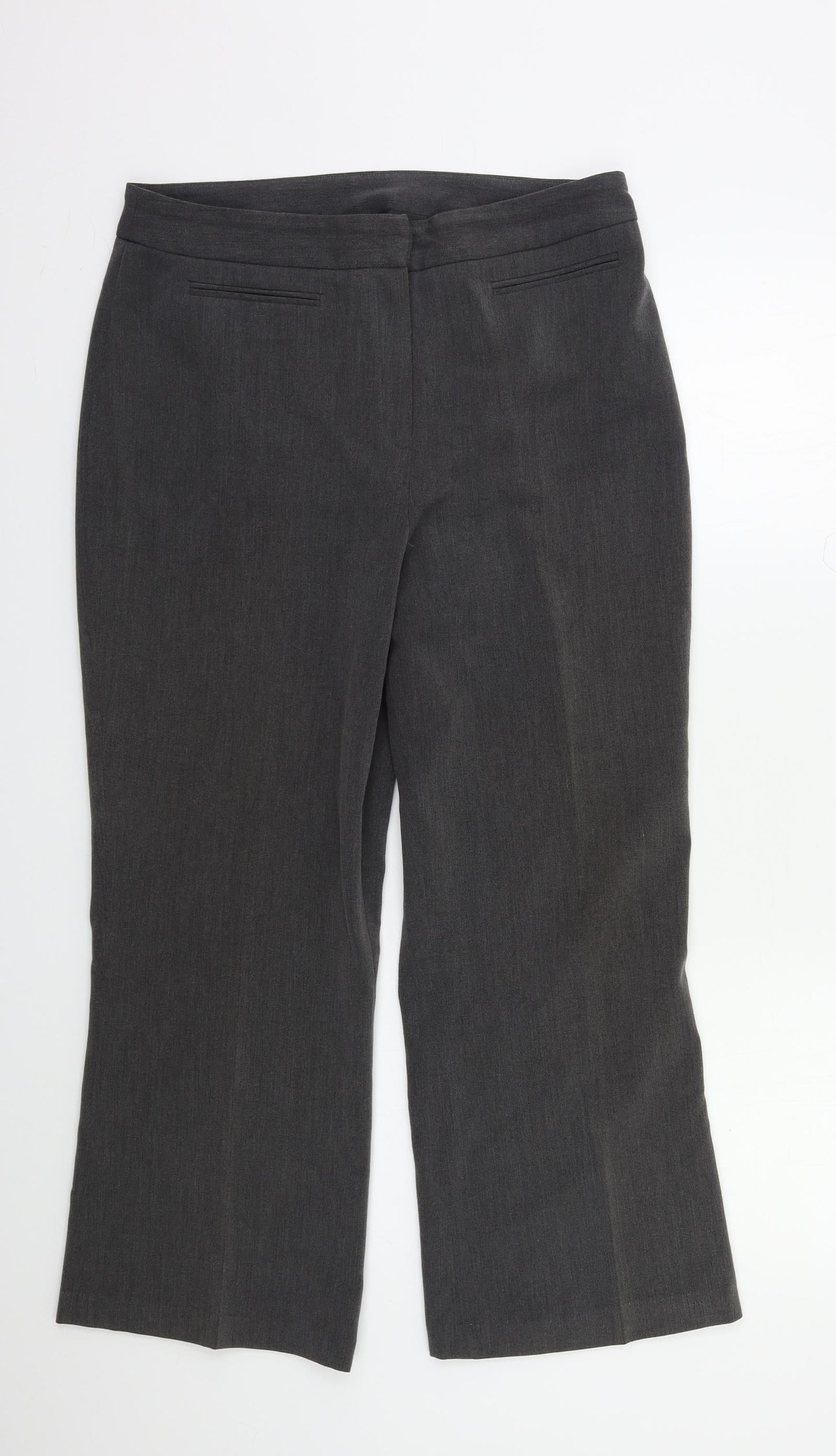 CMD Womens Grey   Dress Pants Trousers Size 14 L25 in