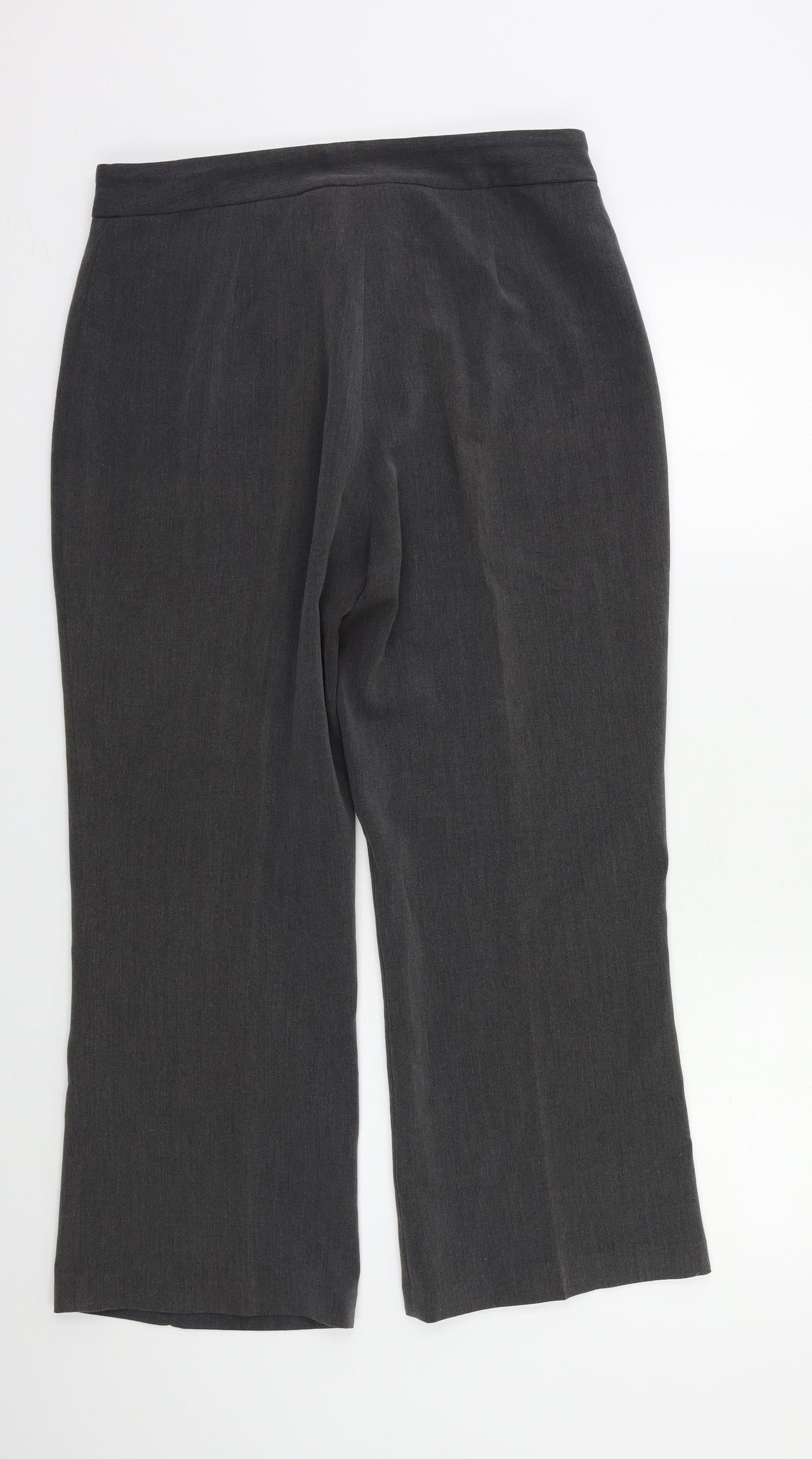 CMD Womens Grey   Dress Pants Trousers Size 14 L25 in