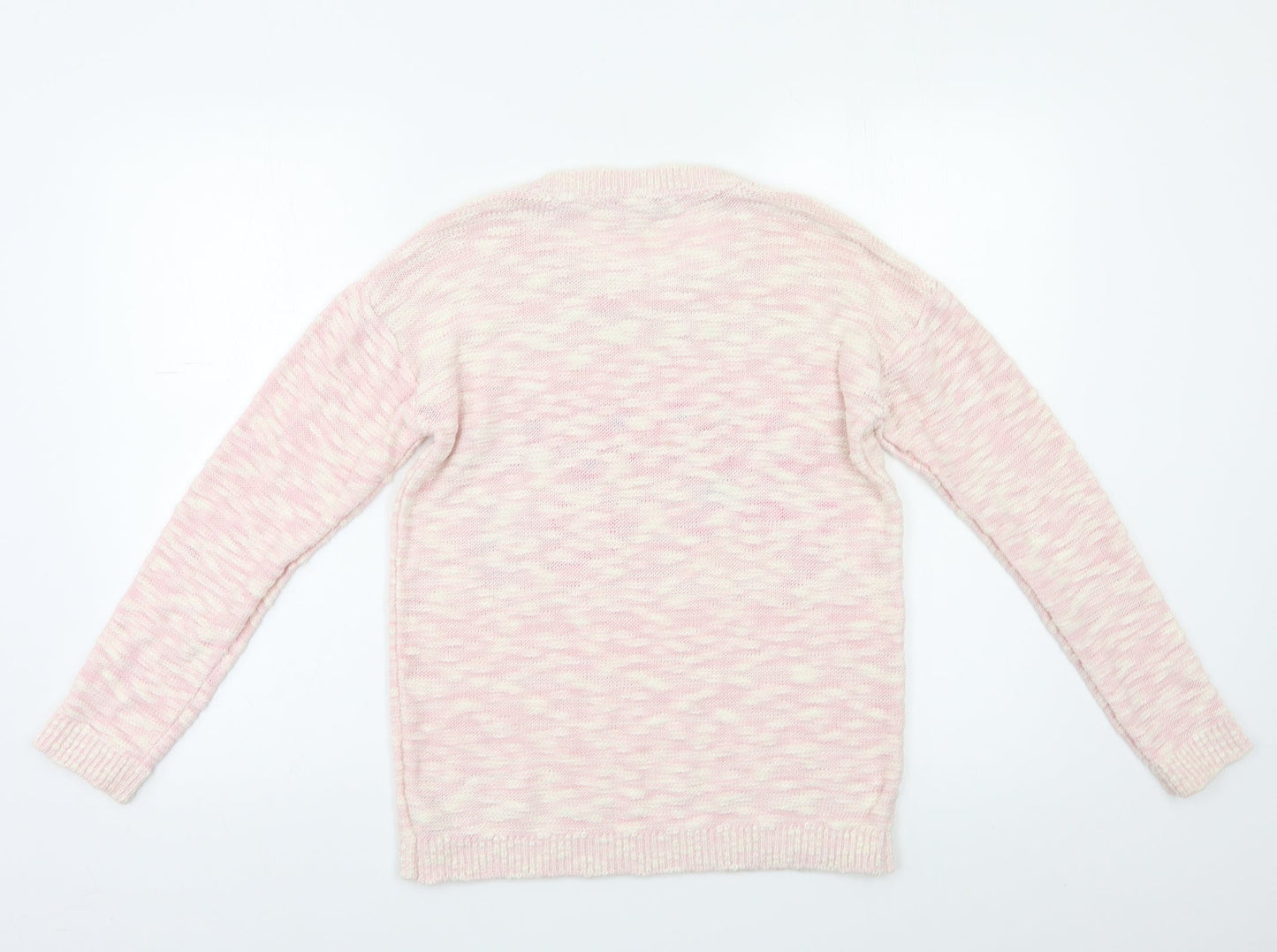 George Girls Pink   Pullover Jumper Size 12 Years  - Sequin detail