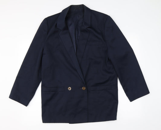 Richards Womens Blue   Jacket Suit Jacket Size 12