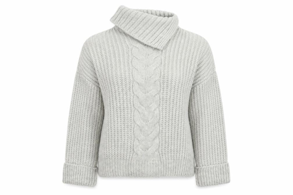 M&S Womens Grey  Knit Pullover Jumper Size L