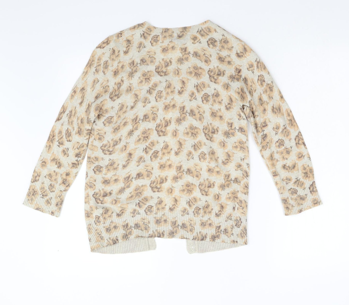Topshop Womens Brown  Knit Cardigan Jumper Size 12