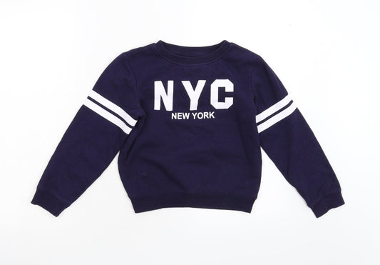YD Boys Blue   Pullover Sweatshirt Size 8-9 Years