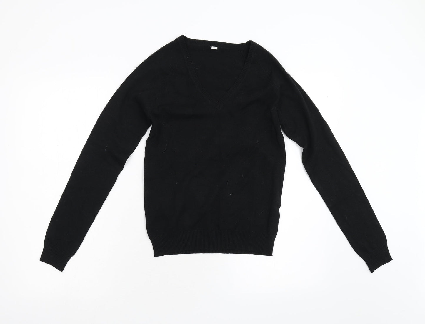Preworn Womens Black  Knit Pullover Jumper Size M