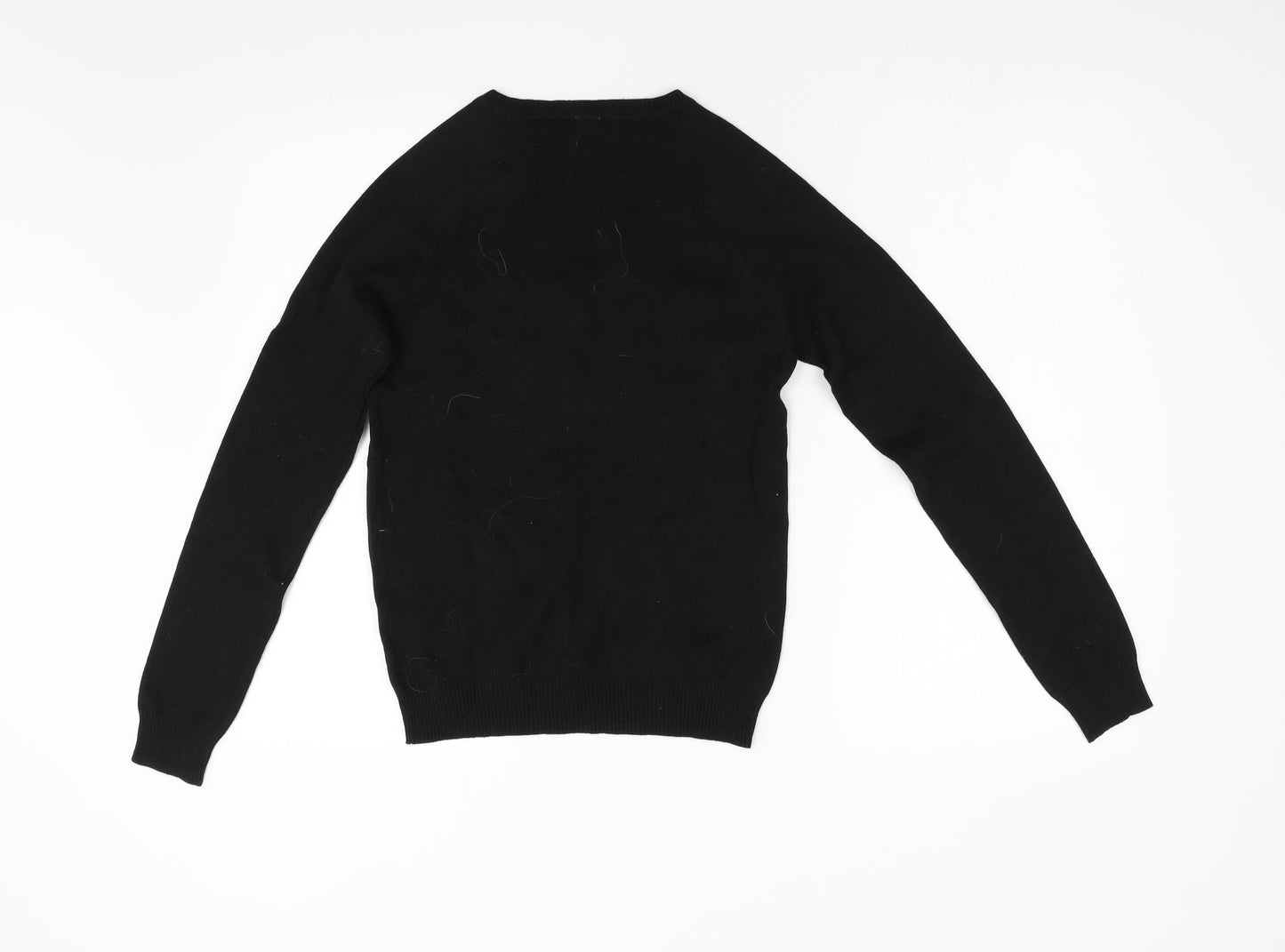 Preworn Womens Black  Knit Pullover Jumper Size M