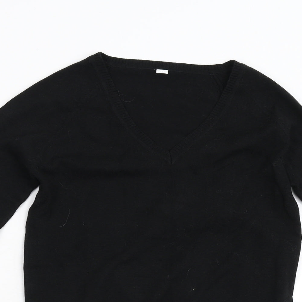 Preworn Womens Black  Knit Pullover Jumper Size M