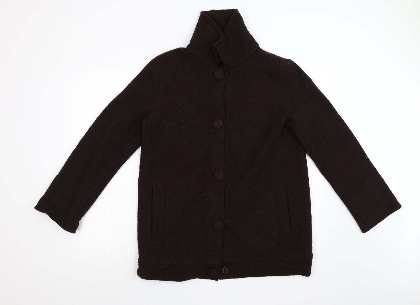 Zara Womens Brown   Overcoat Coat Size L