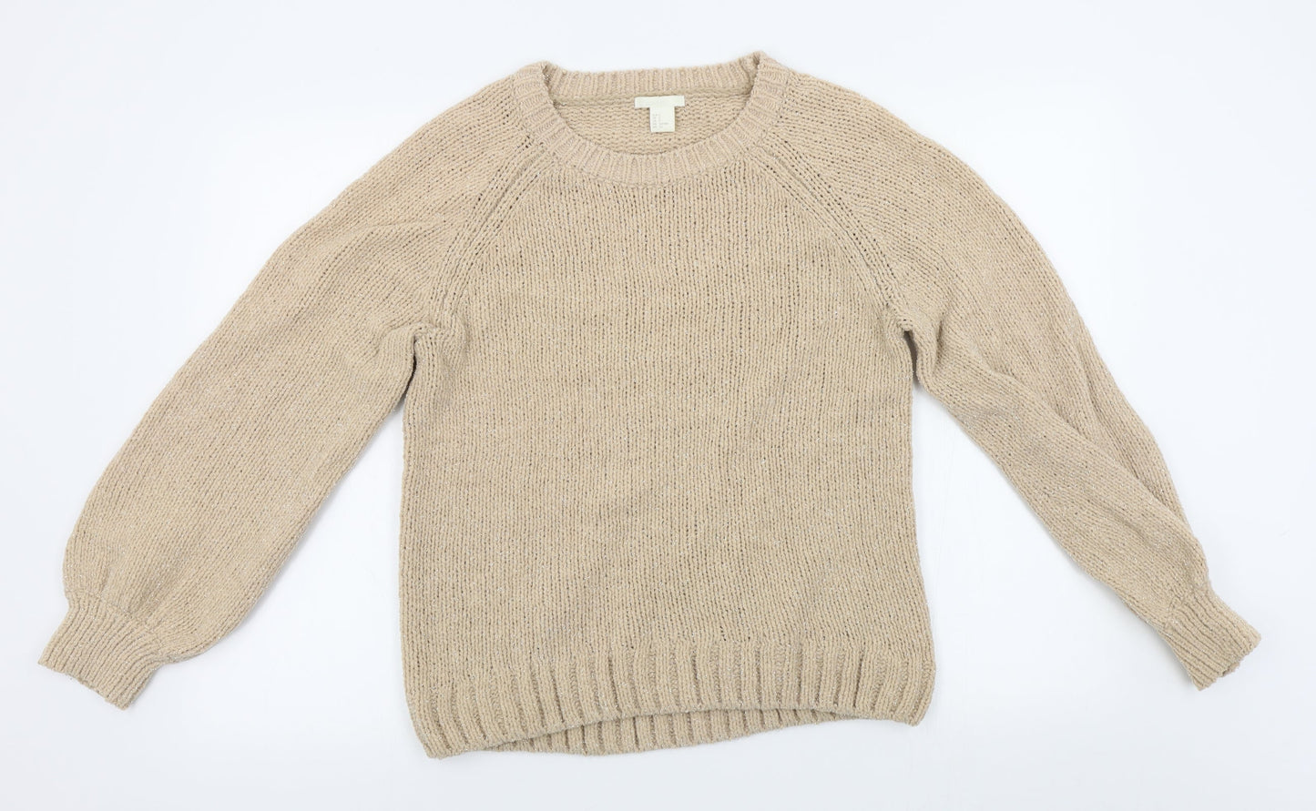 H&M Womens Beige   Pullover Jumper Size S