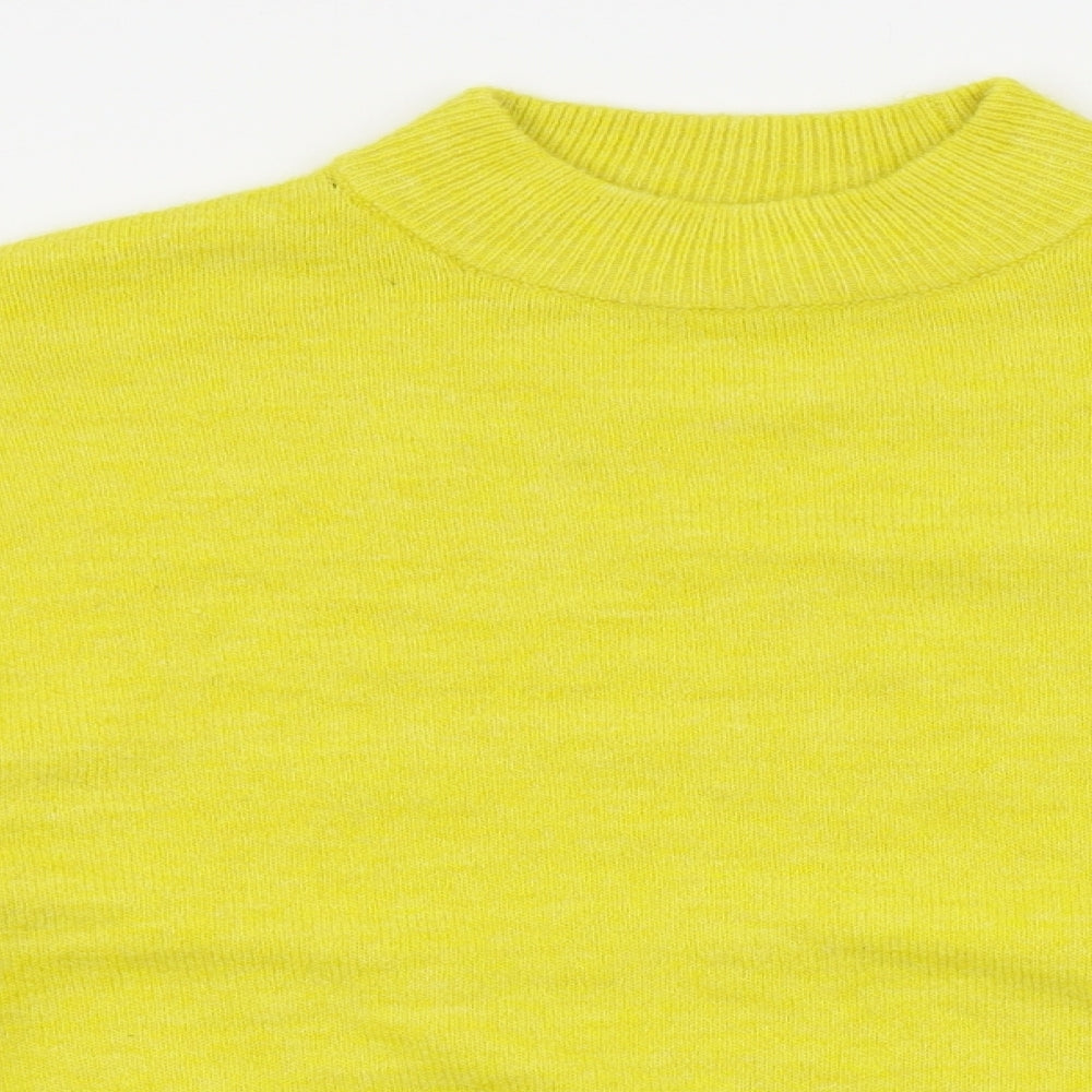 H&M Womens Yellow   Pullover Jumper Size S