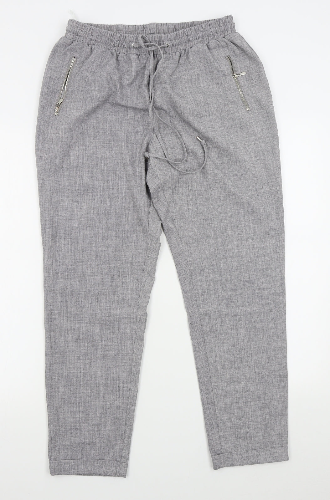 Atmosphere Womens Grey   Chino Trousers Size 12 L27 in