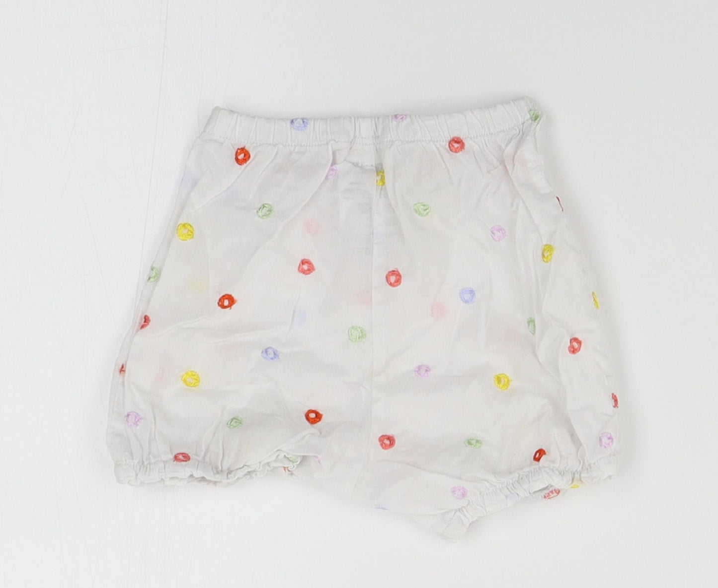 marese Girls White   Cropped Trousers Size 6-9 Months  - shorts