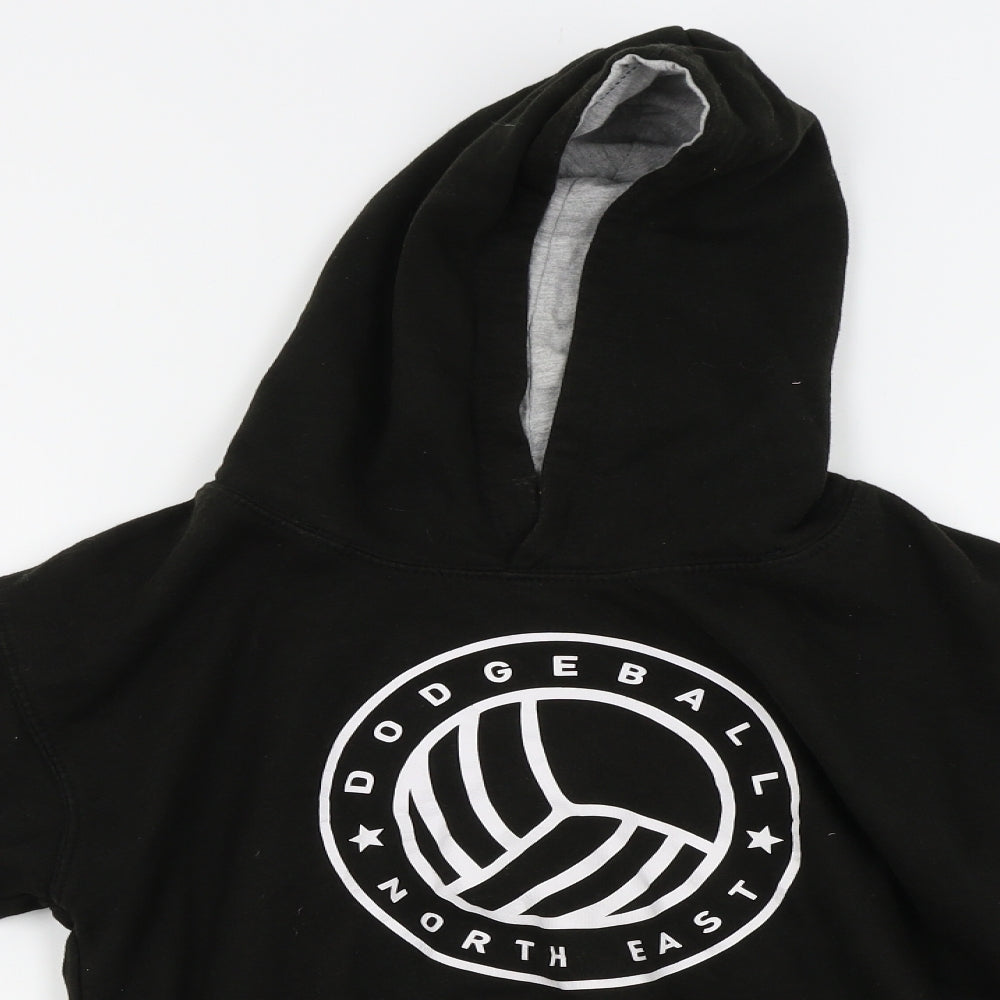 Just Hoods Boys Black   Pullover Hoodie Size 9-10 Years  - sunderland sabres