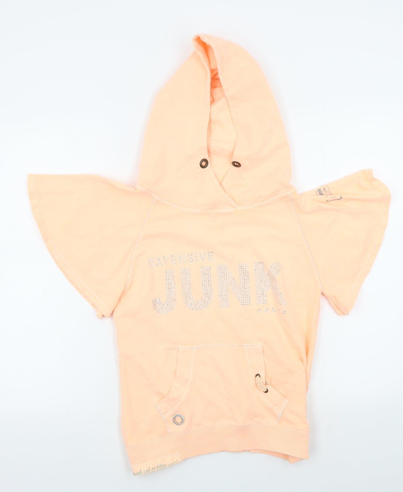 River Island Womens Orange   Pullover Hoodie Size 8