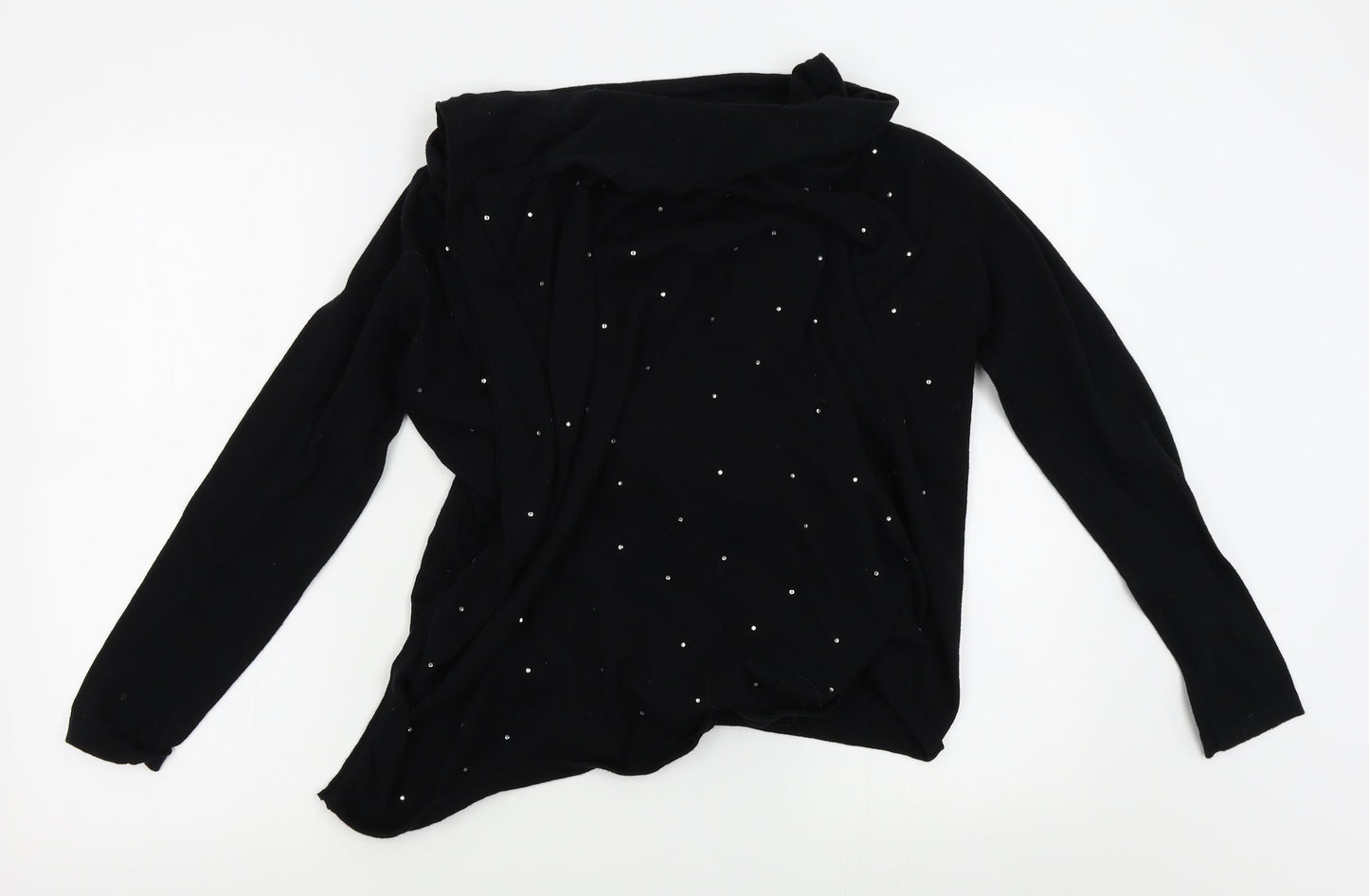 BM Womens Black   Wrap Jumper Size S
