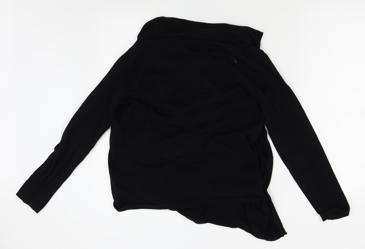 BM Womens Black   Wrap Jumper Size S