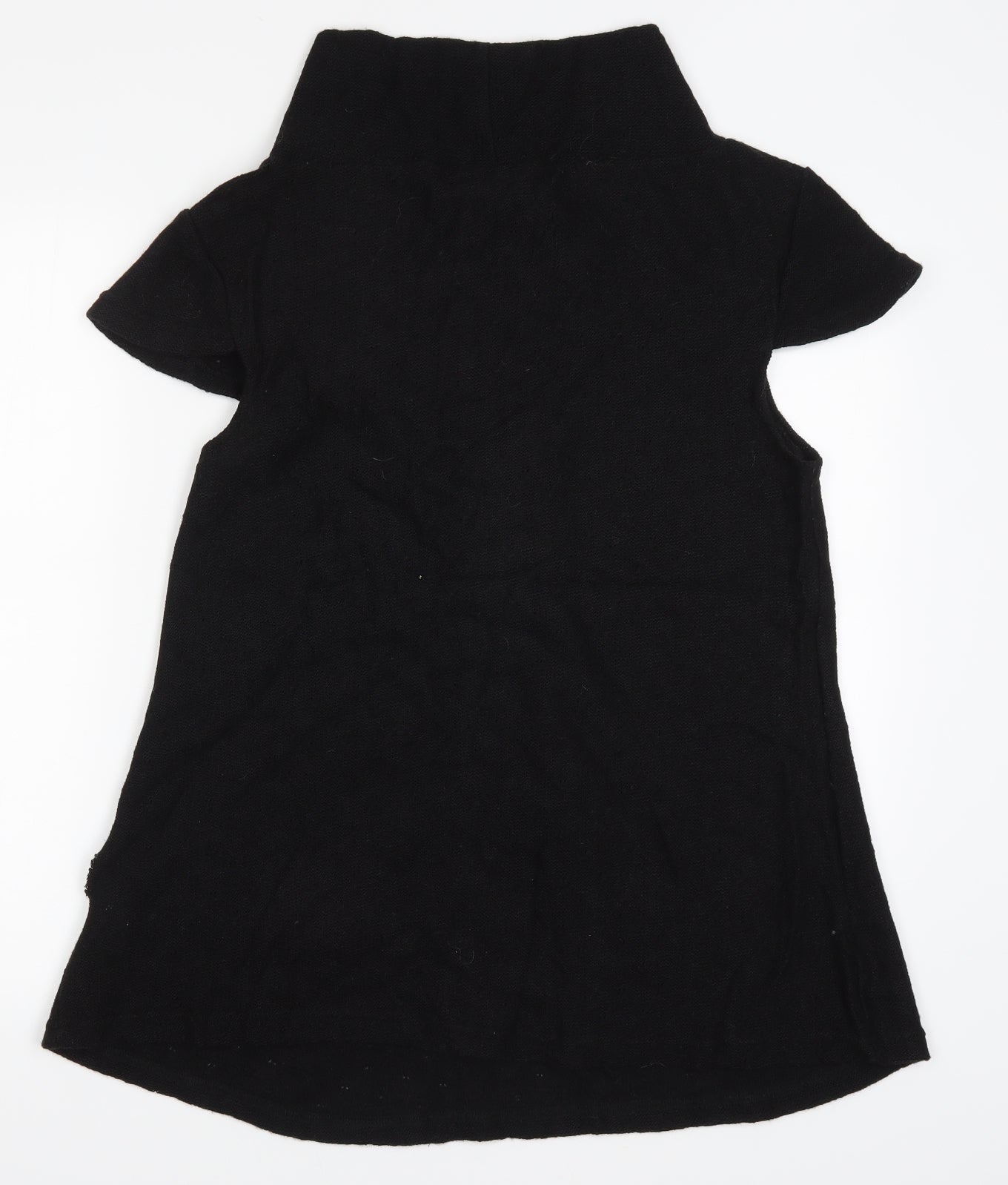 Miso Womens Black  Knit Pullover Jumper Size M