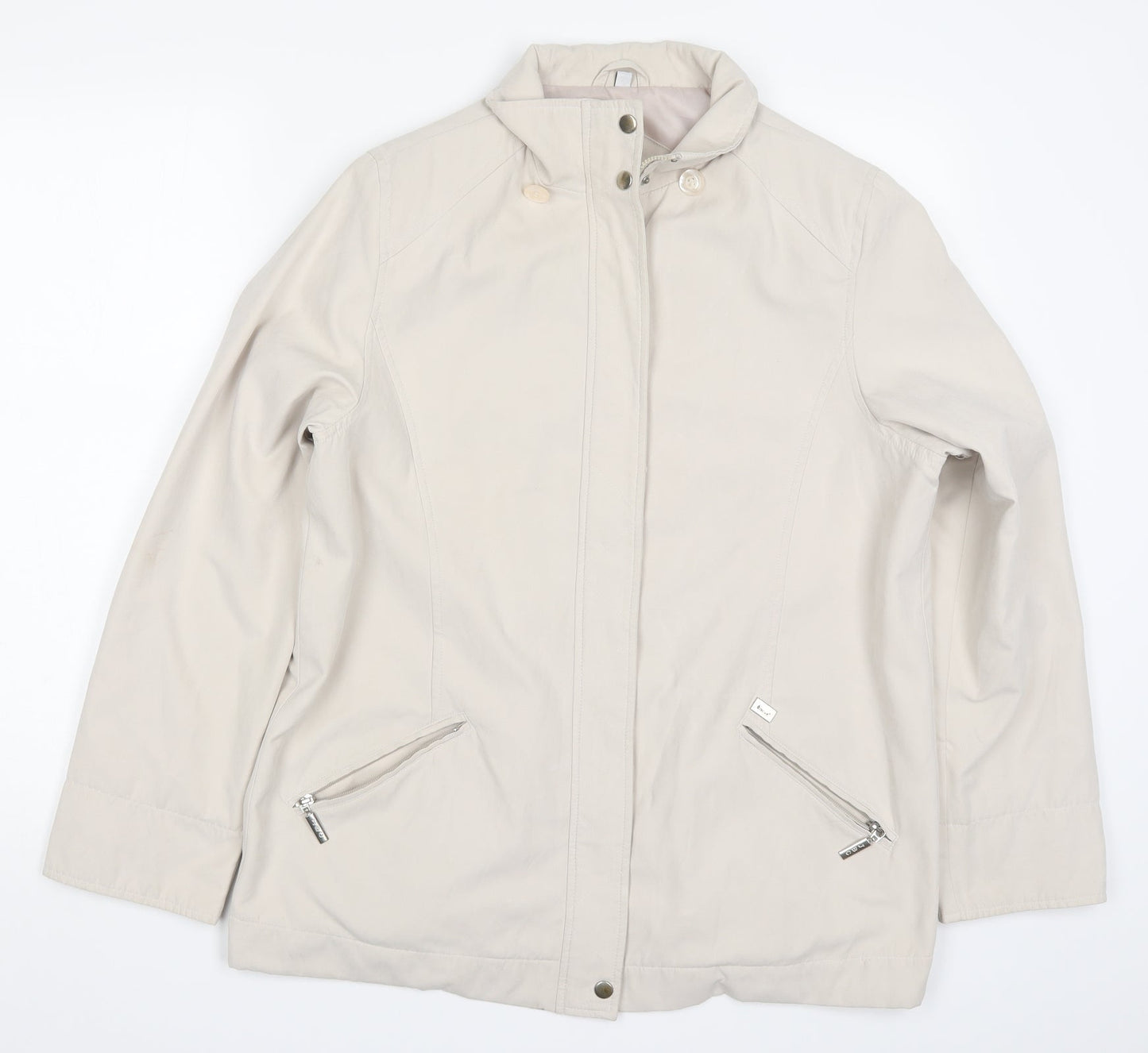 Joe Collection Womens Beige   Jacket Coat Size 14
