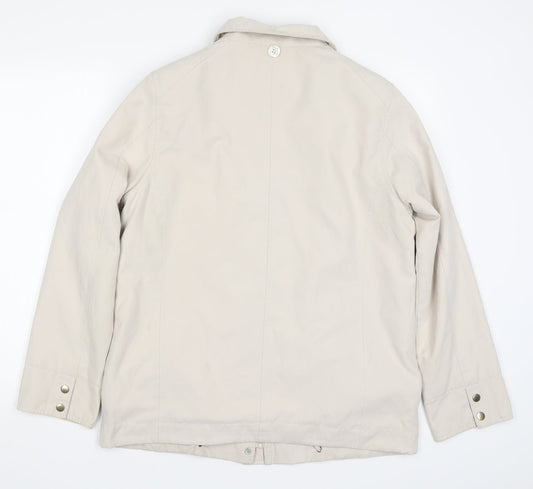 Joe Collection Womens Beige   Jacket Coat Size 14