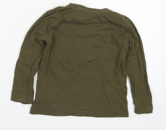 Primark Boys Green   Basic T-Shirt Size 3-4 Years  - Beyond Cool