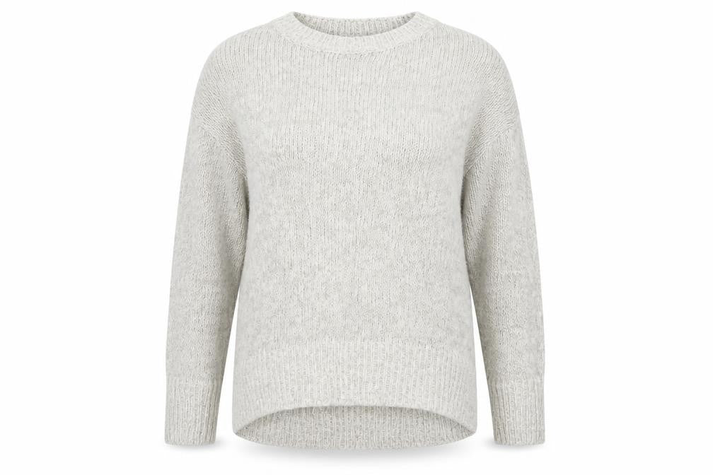 New Look Womens Grey  Knit Pullover Jumper Size S
