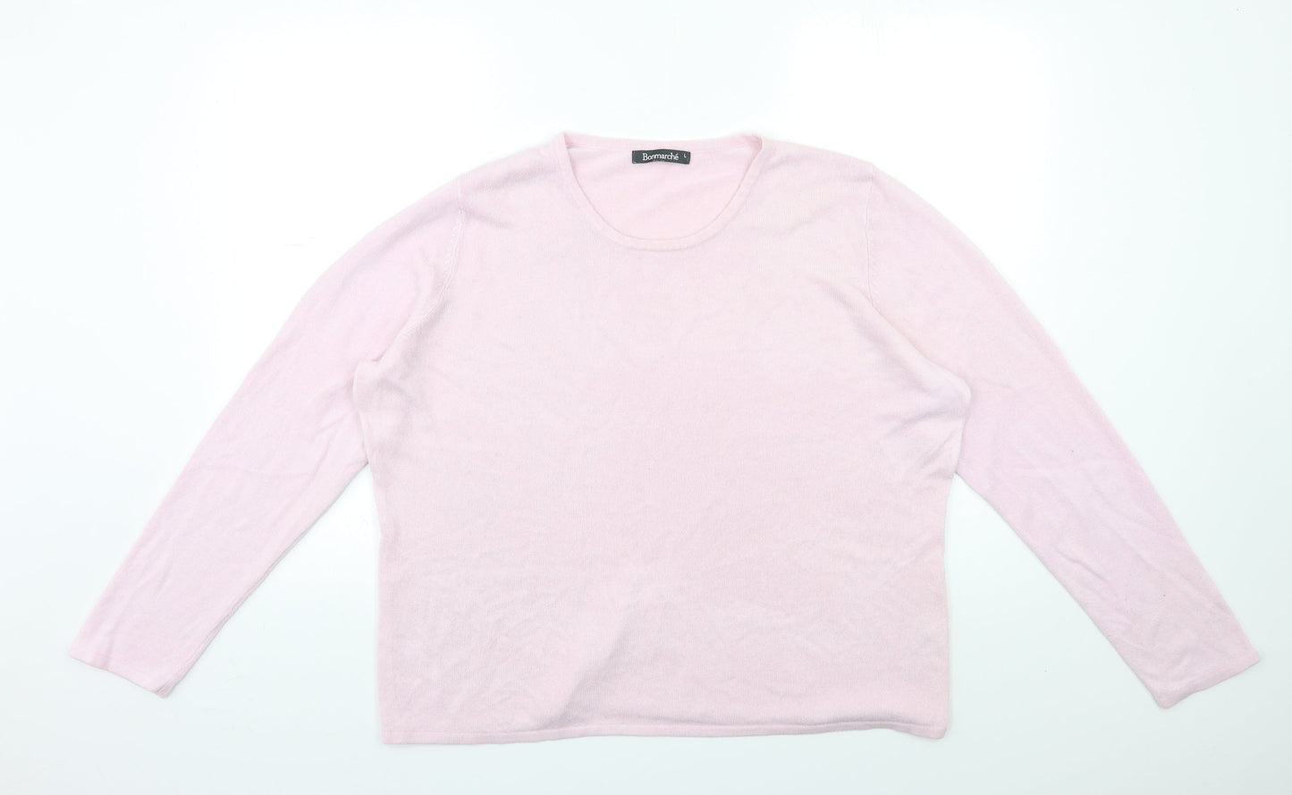 Bonmarché Womens Pink  Knit Pullover Jumper Size L