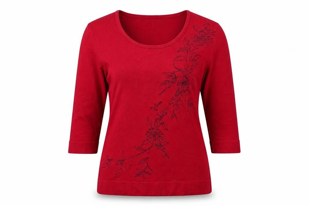 TIGI Womens Red  Knit Pullover Jumper Size 8