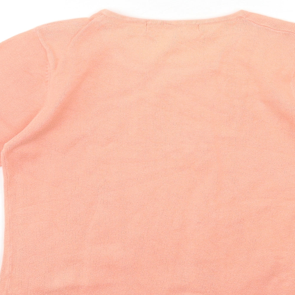 Autonomy Womens Pink  Knit Pullover Jumper Size 12