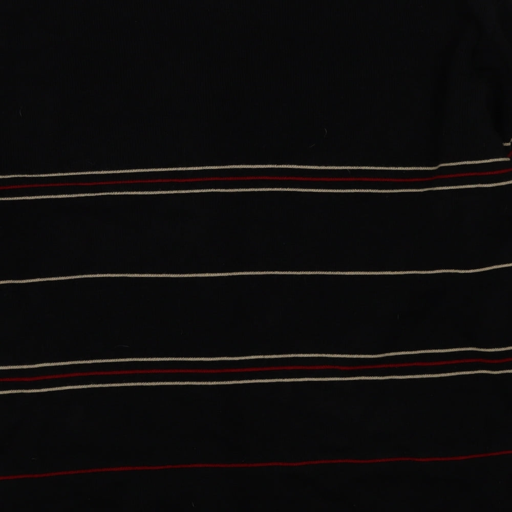 OPUS Womens Black Striped  Cardigan Jumper Size L