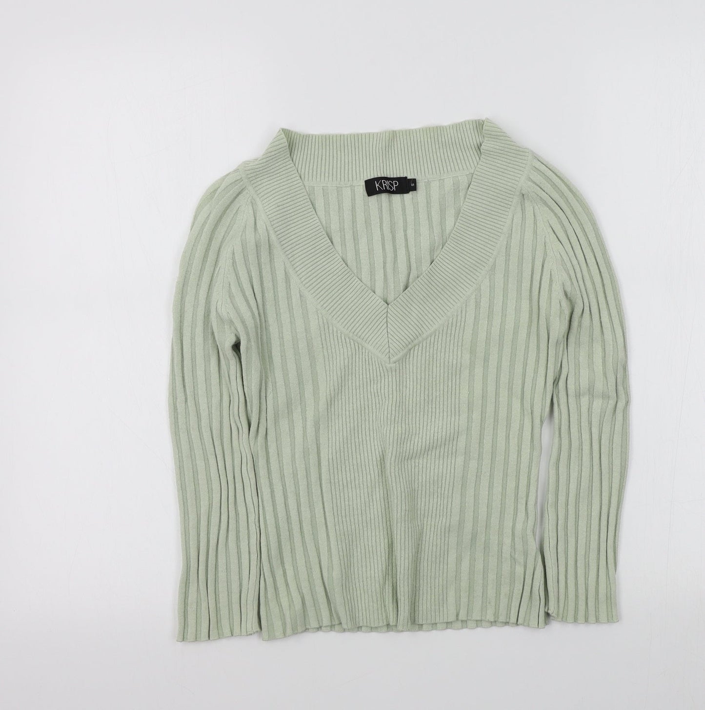 Krisp Womens Green   Pullover Jumper Size S