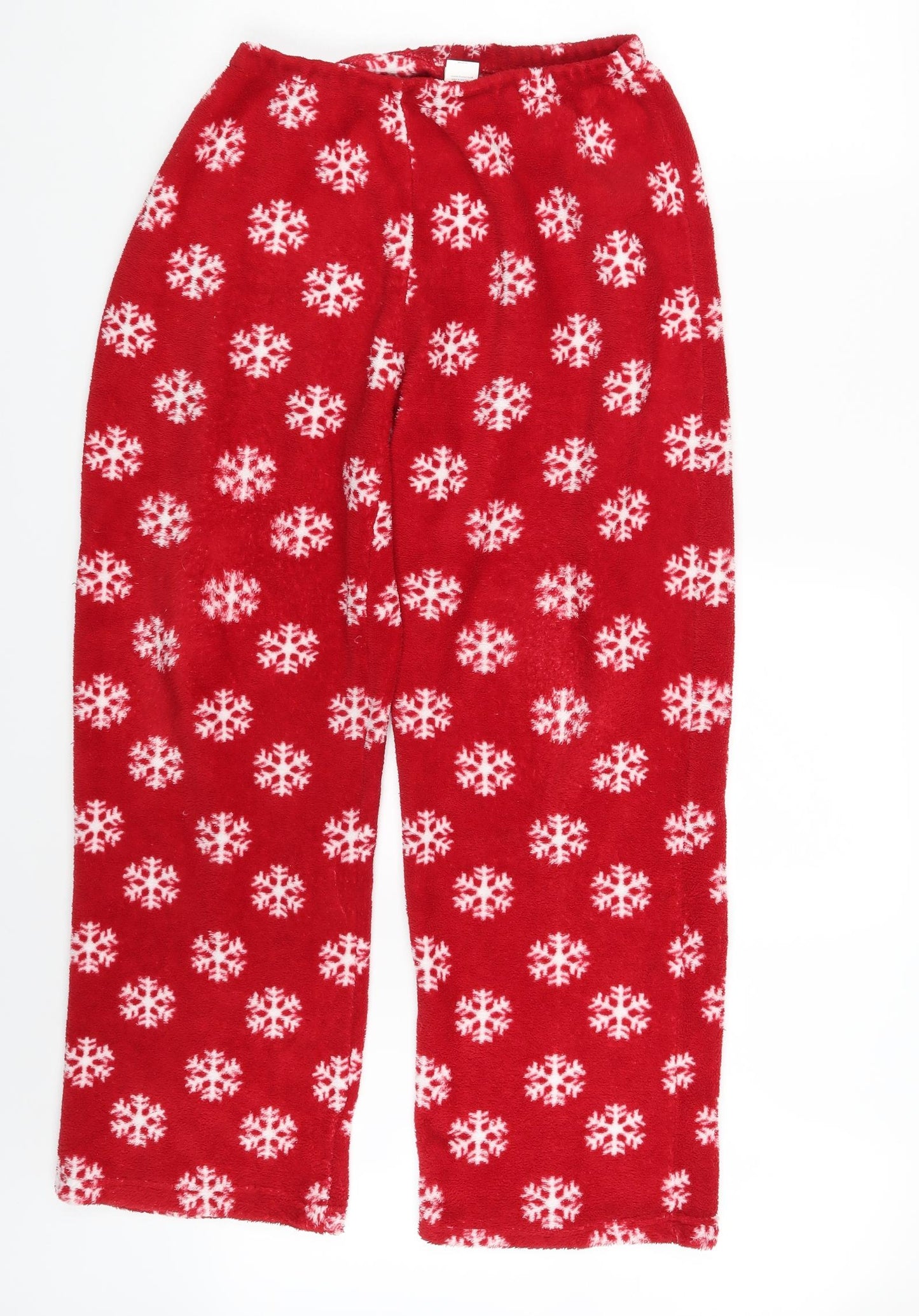 Preworn Womens Red Fair Isle  Jogger Trousers Size 12 L26 in