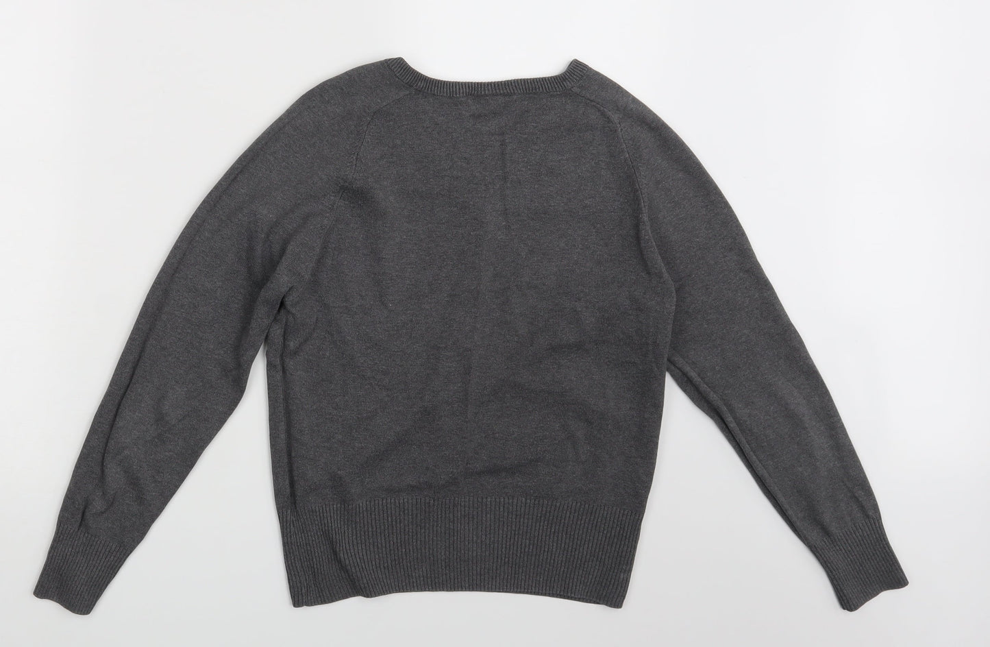Tru Tex Mens Grey   Pullover Jumper Size S