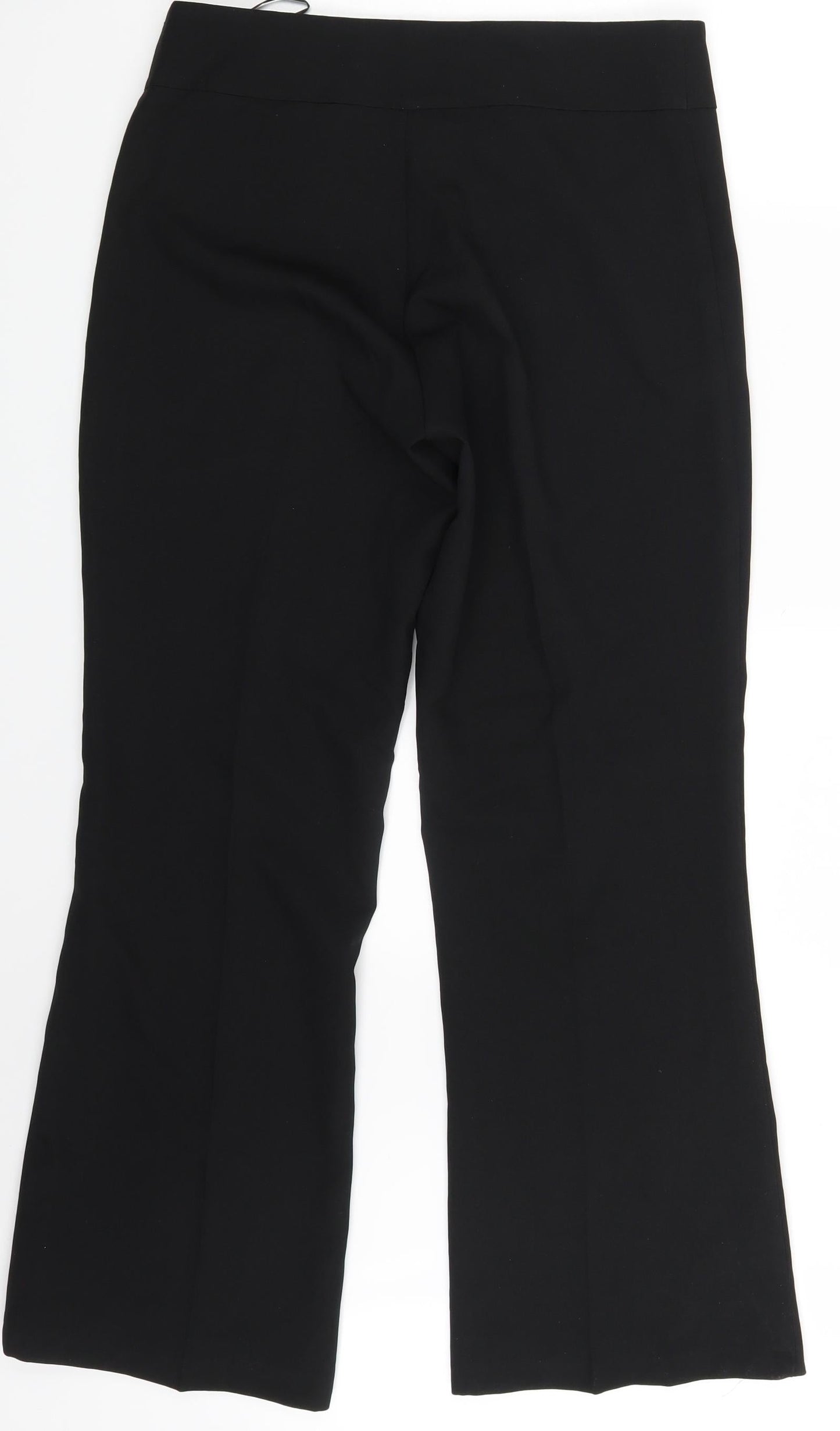 Preworn Womens Black   Trousers  Size 12 L28 in
