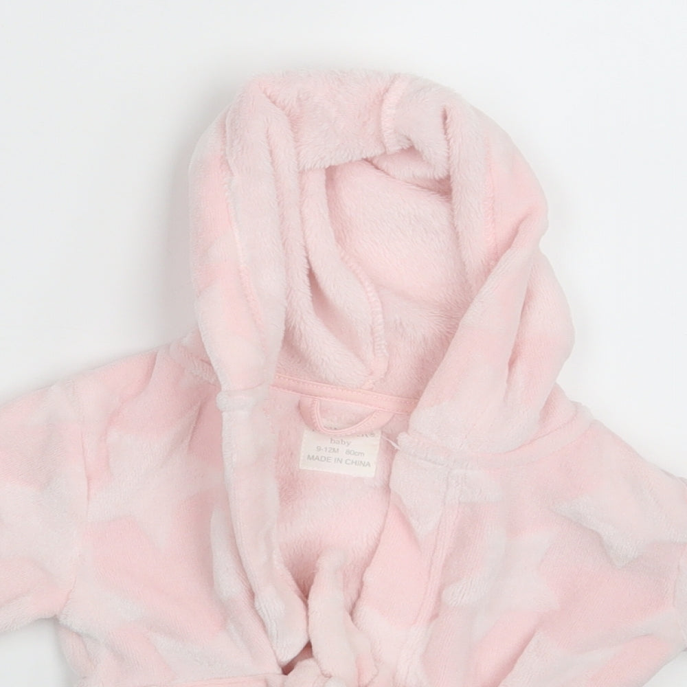 Primark Girls Pink   Babydoll Robe Size 9-12 Months
