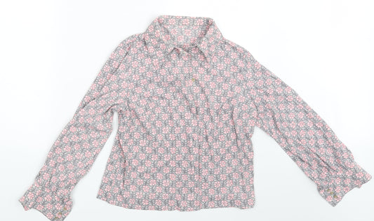 Preworn Womens Multicoloured Floral  Basic Button-Up One Size