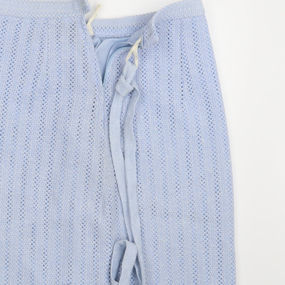 Preworn Womens Blue   Straight & Pencil Skirt One Size