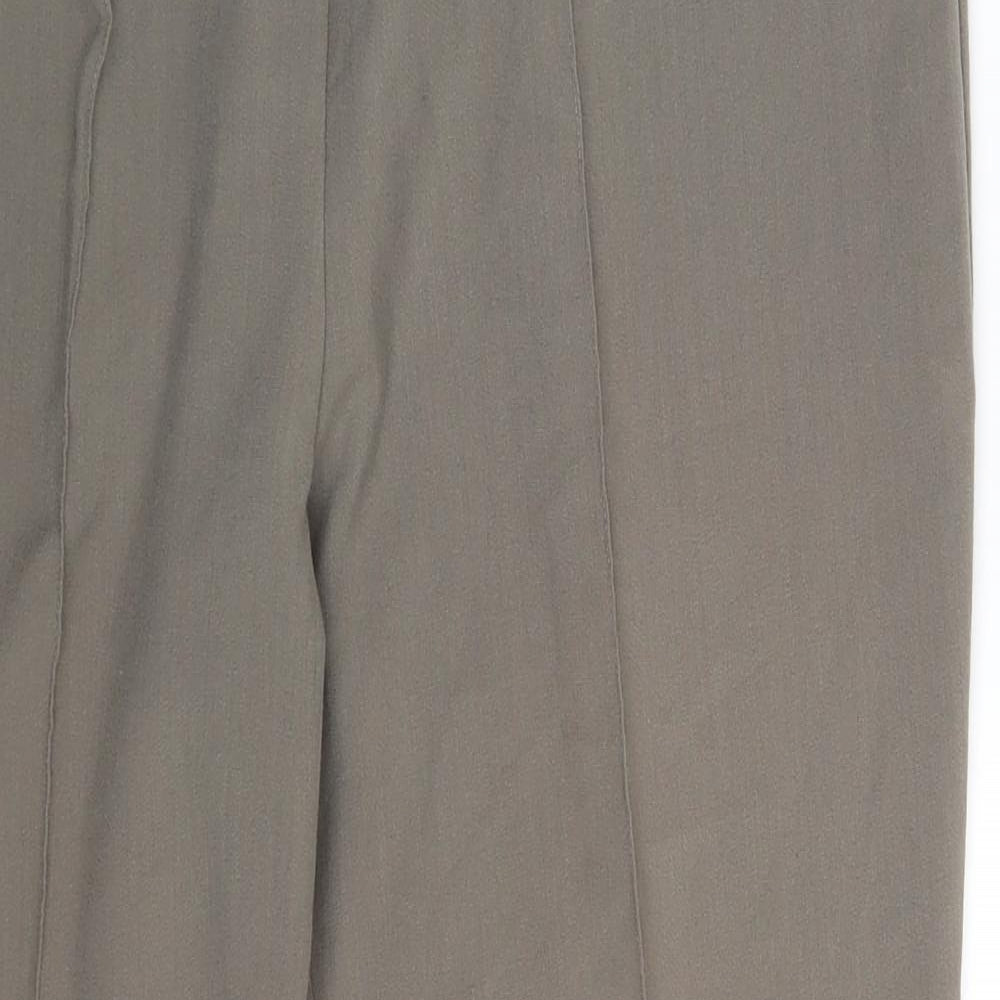 BM Collection Womens Beige   Dress Pants Trousers Size 14 L25 in