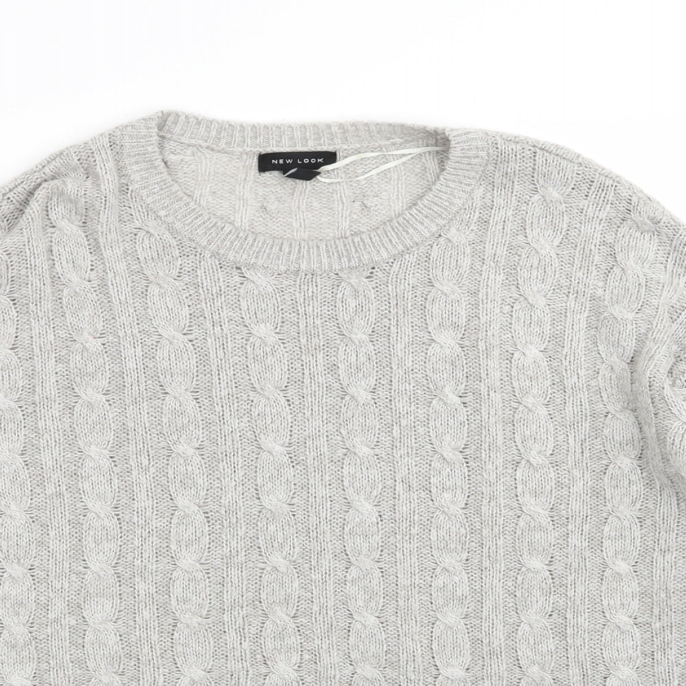 New Look Womens Grey   Pullover Jumper Size M