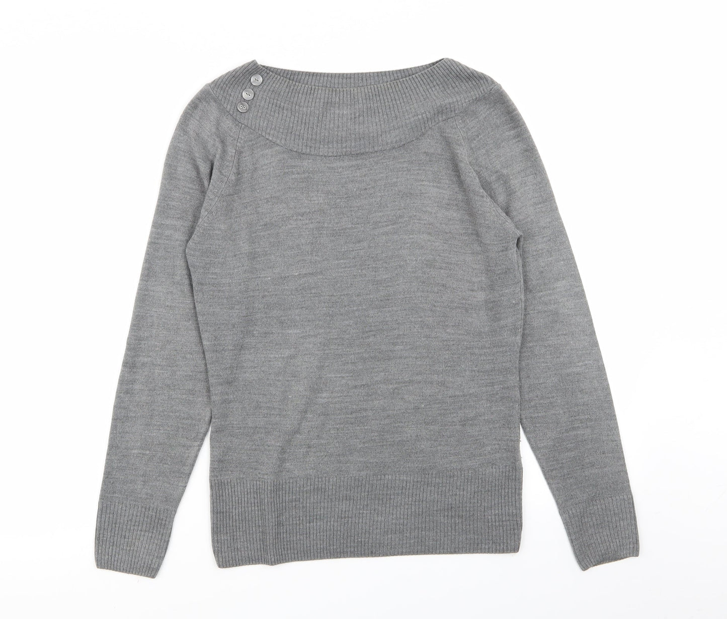 M&S Womens Grey   Pullover Jumper Size 10