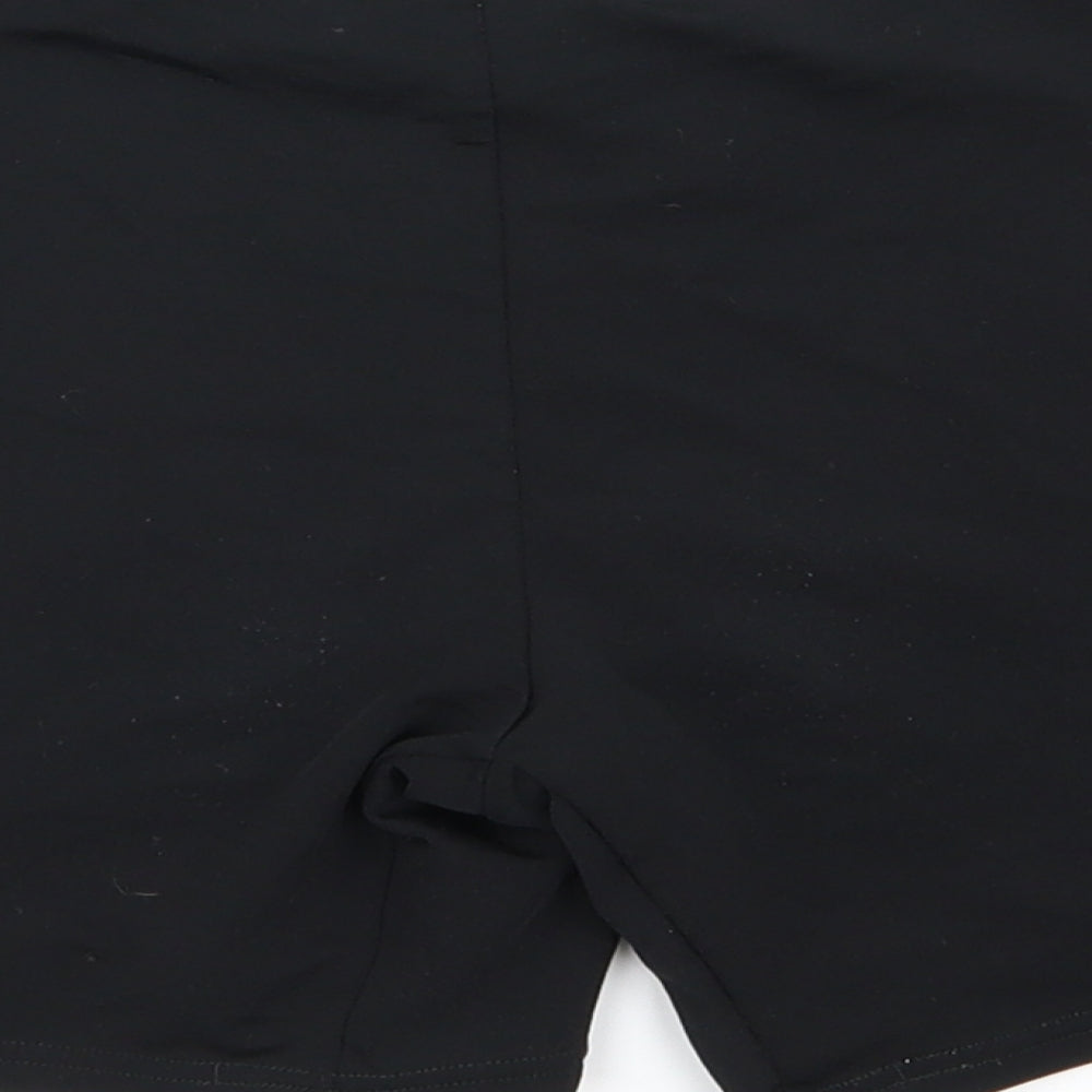 Speedo Womens Black   Hot Pants Shorts Size 10 - stretch waistband