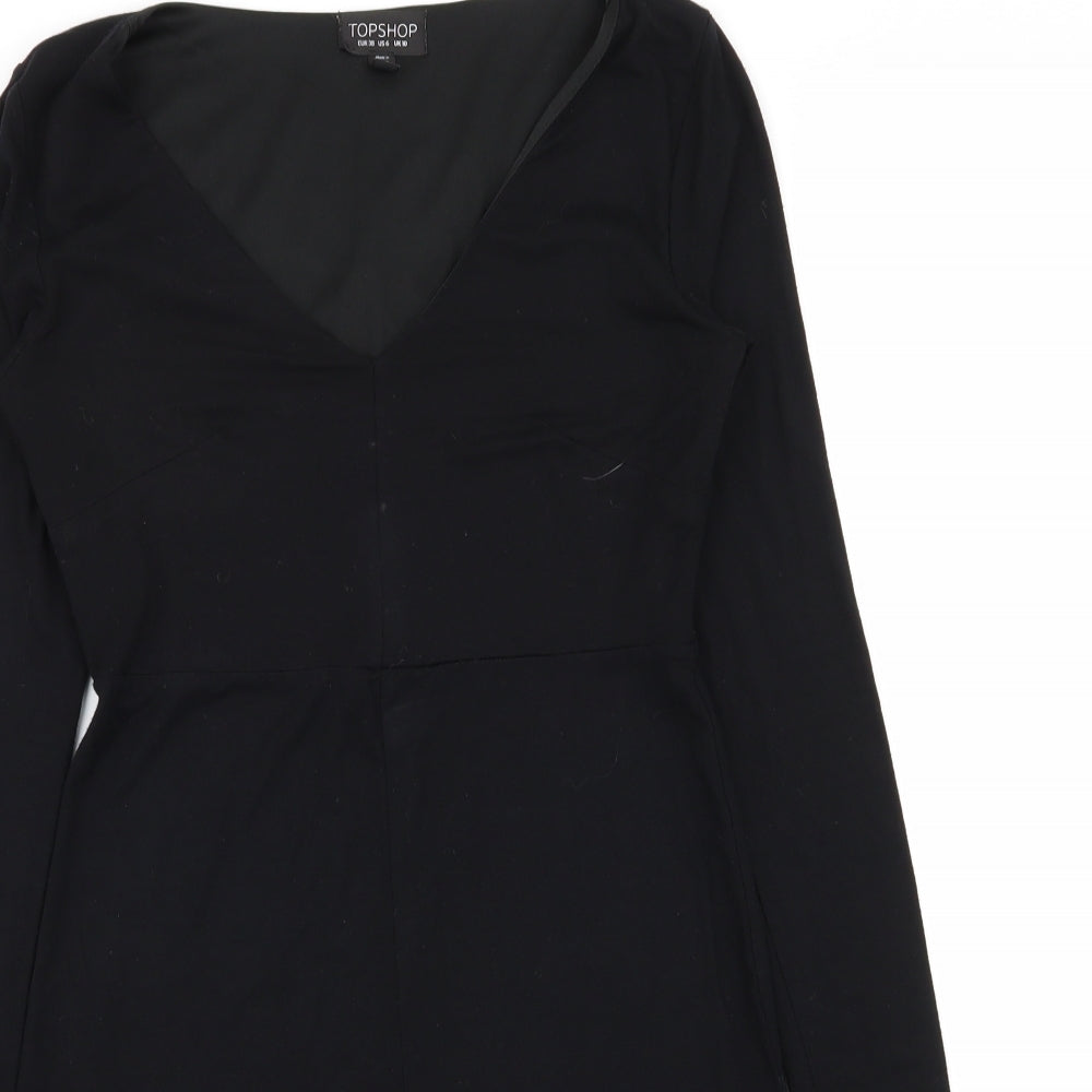 Topshop Womens Black   A-Line  Size 10