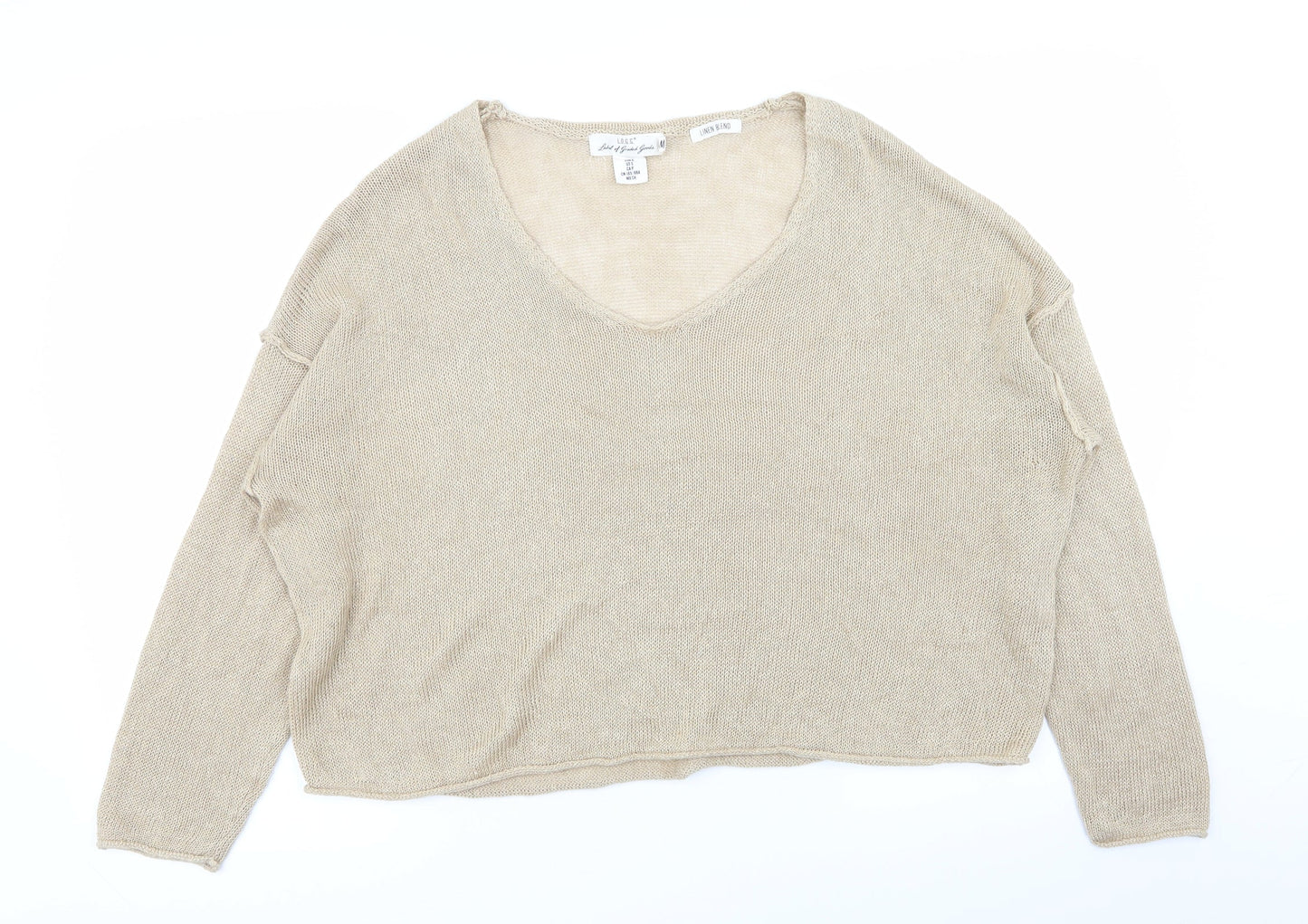 H&M Womens Beige   Pullover Jumper Size M