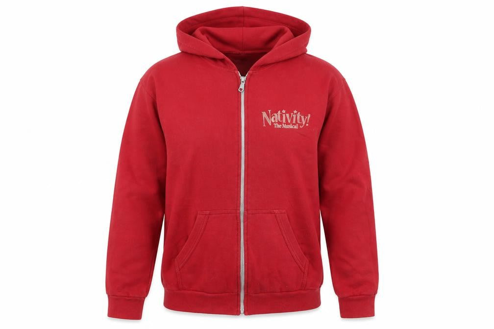 Anvil Womens Red   Full Zip Jumper Size S  - nativity