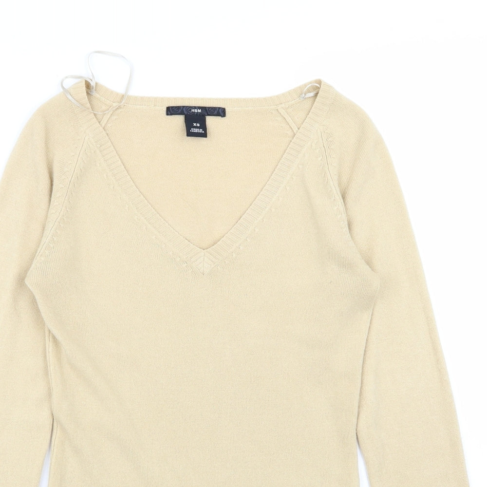 H&M Womens Beige   Pullover Jumper Size XS