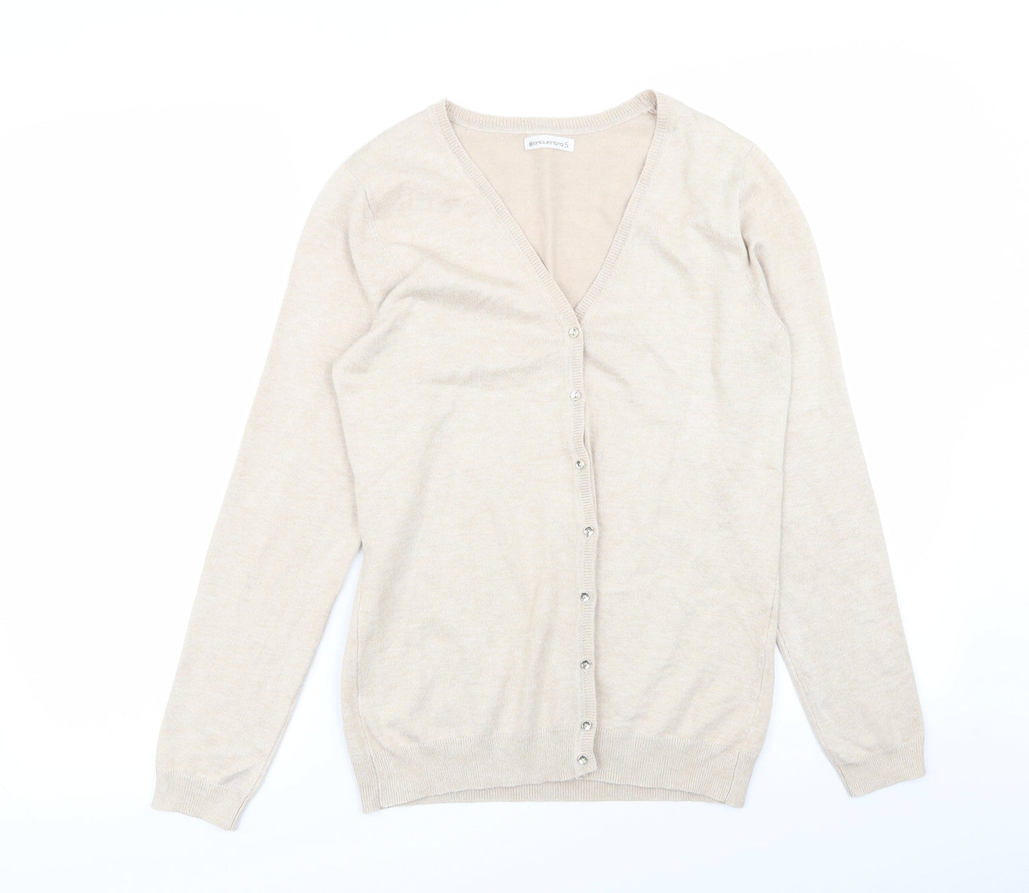 encuentro Womens Beige   Cardigan Jumper Size S
