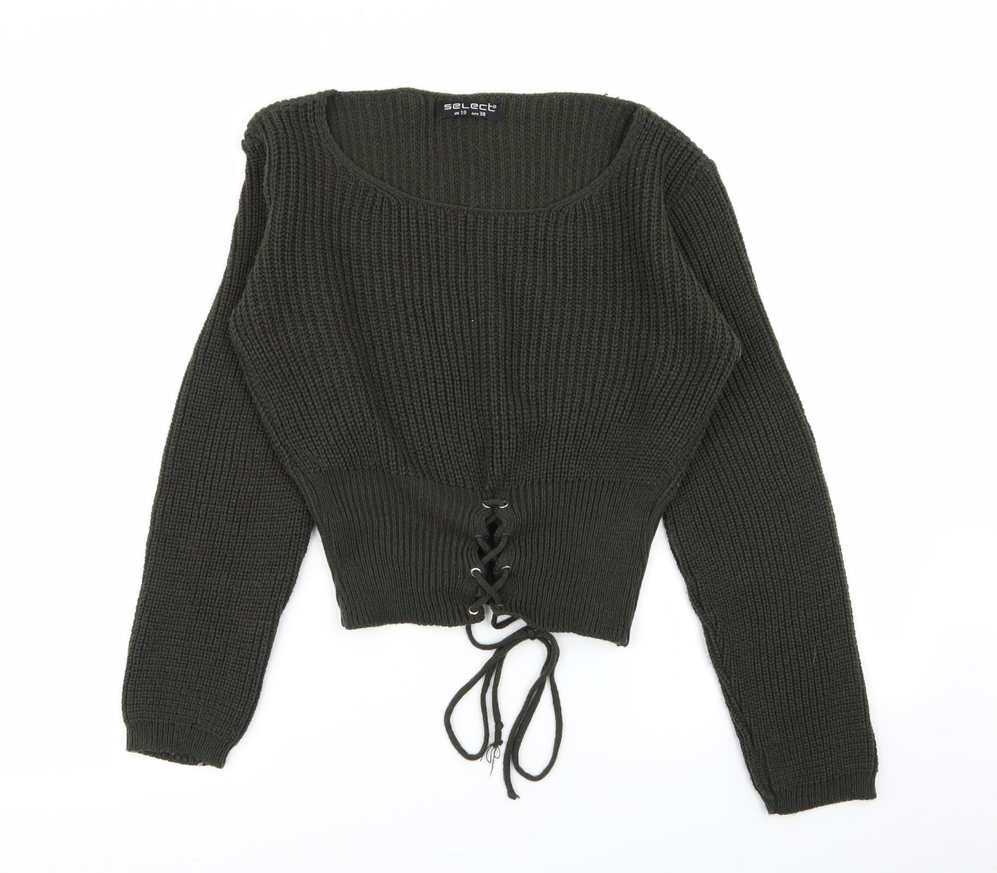 Select Womens Green   Pullover Jumper Size 10