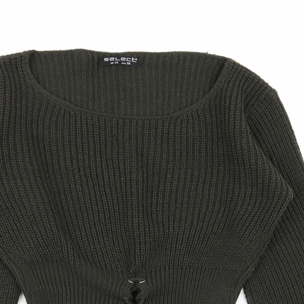 Select Womens Green   Pullover Jumper Size 10